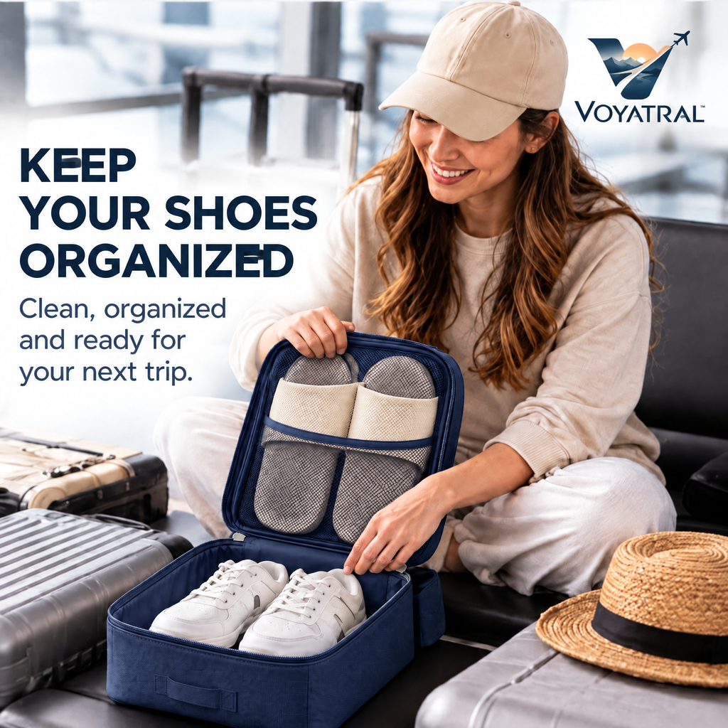Voyatral™ Travel Shoe Bag for Clean and Organized Packing