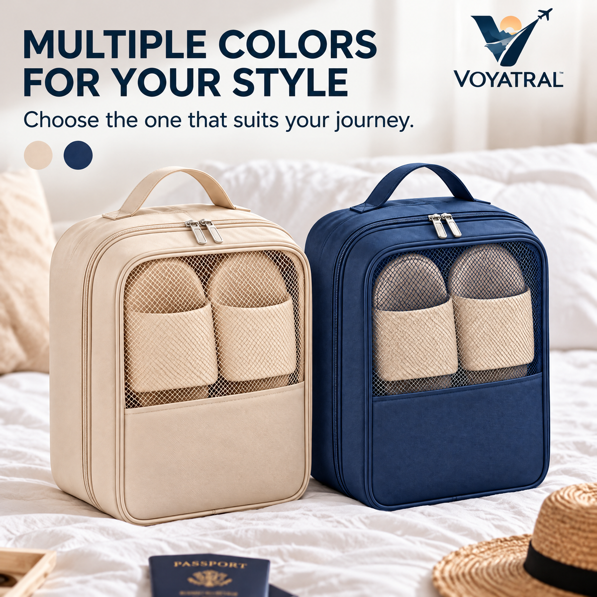 Voyatral™ Travel Shoe Bag for Clean and Organized Packing