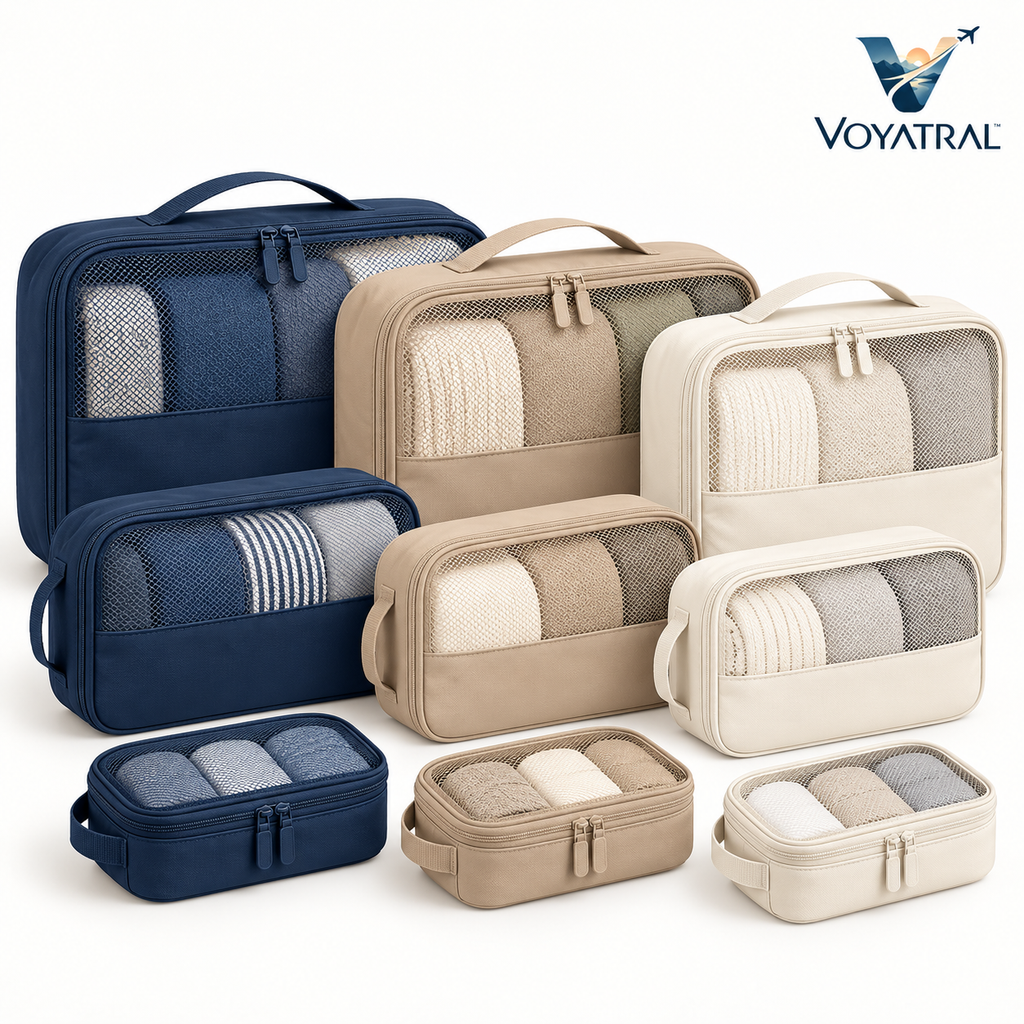 Voyatral™ Packing Cubes Travel Organizer Set for Luggage