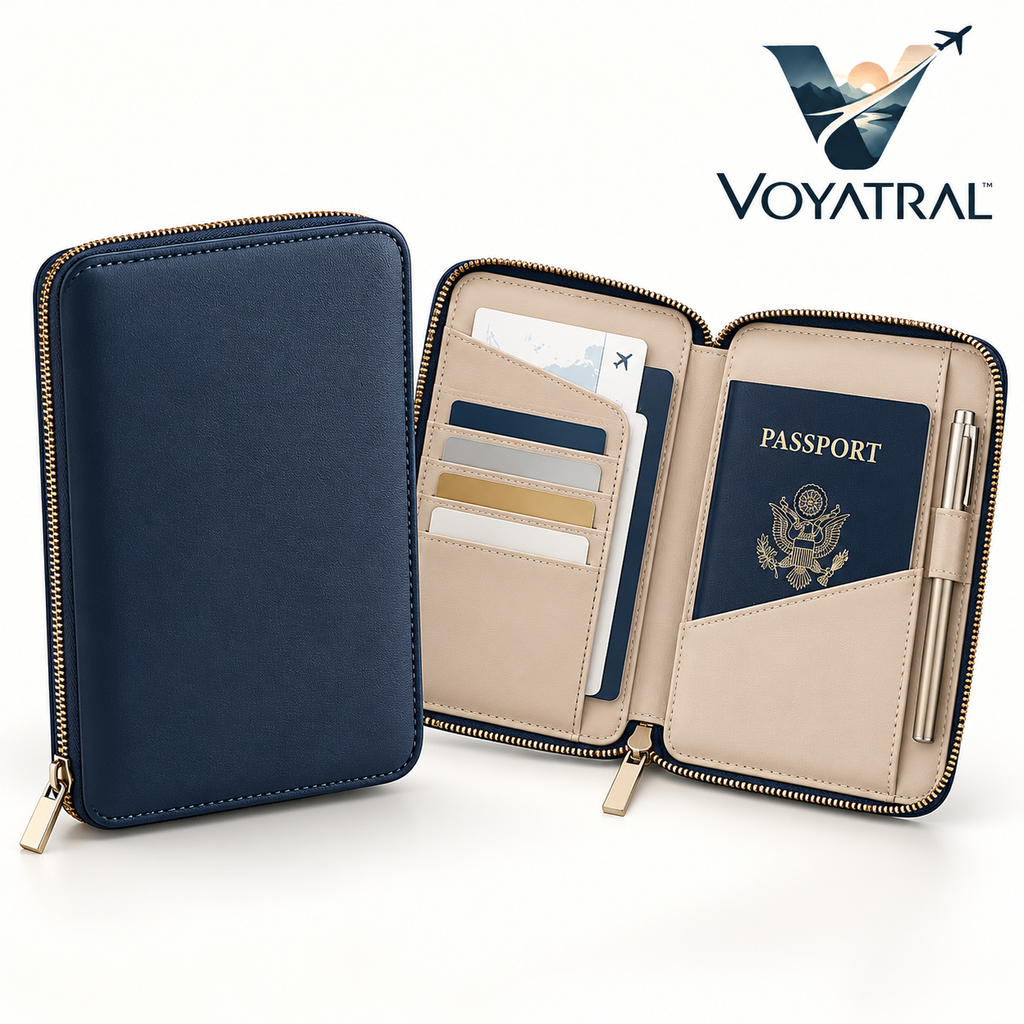 Voyatral™ Premium Passport Holder Travel Document Organizer