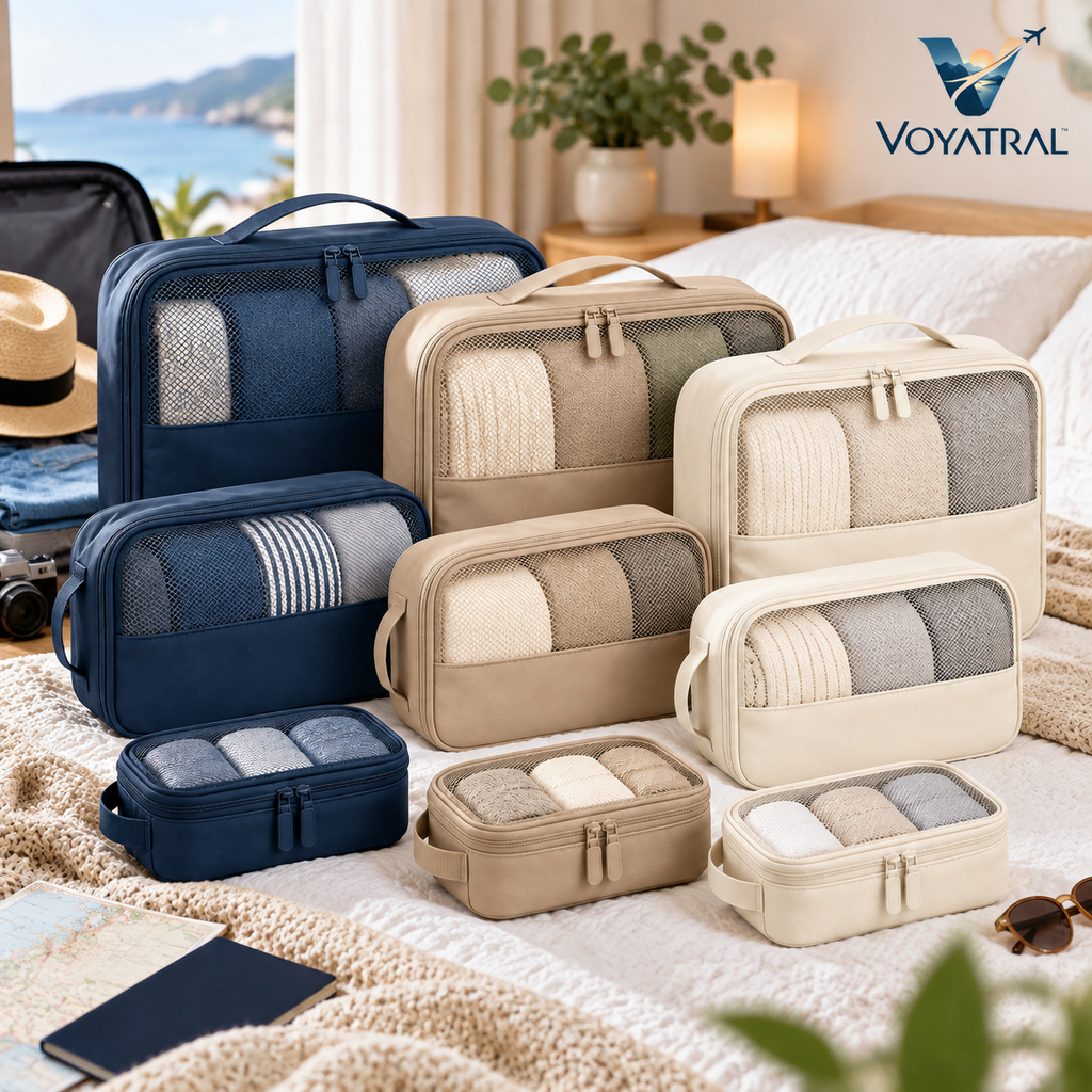 Voyatral™ Packing Cubes Travel Organizer Set for Luggage