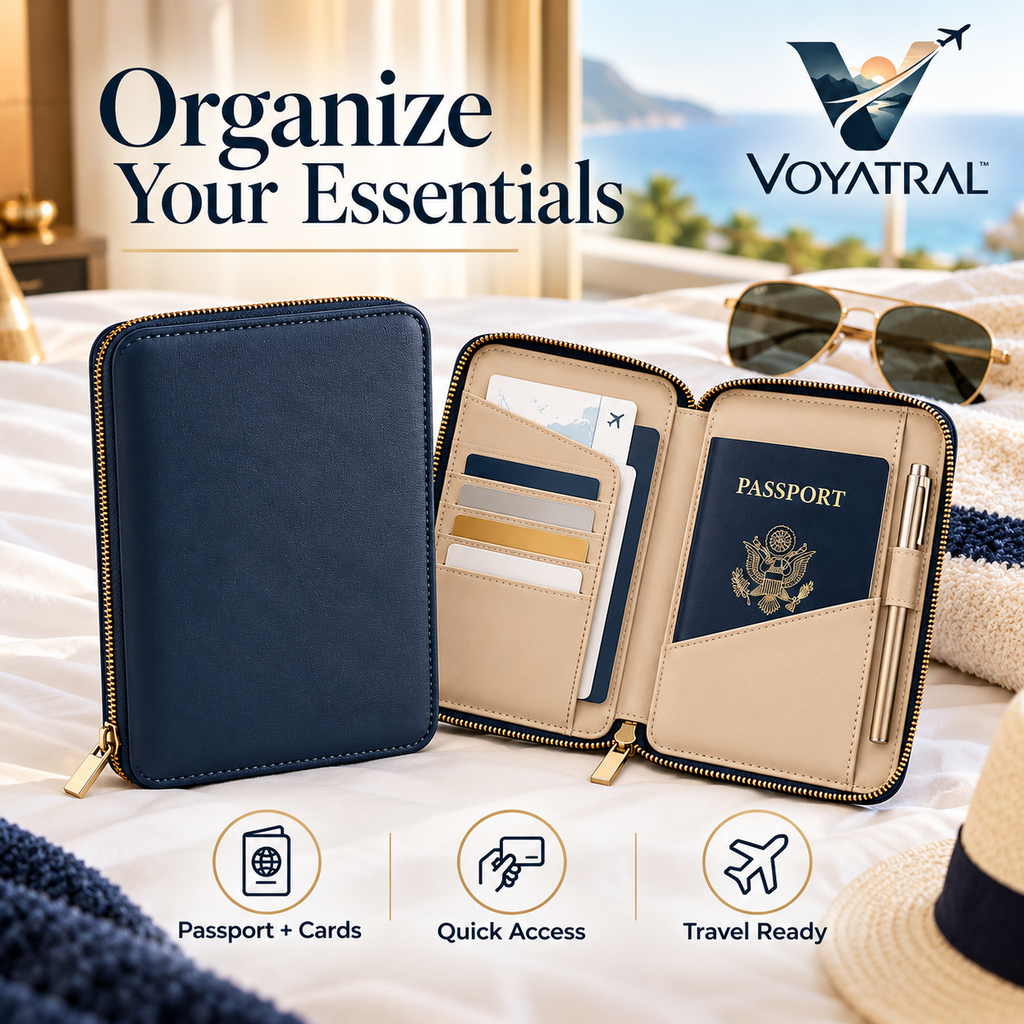 Voyatral™ Premium Passport Holder Travel Document Organizer