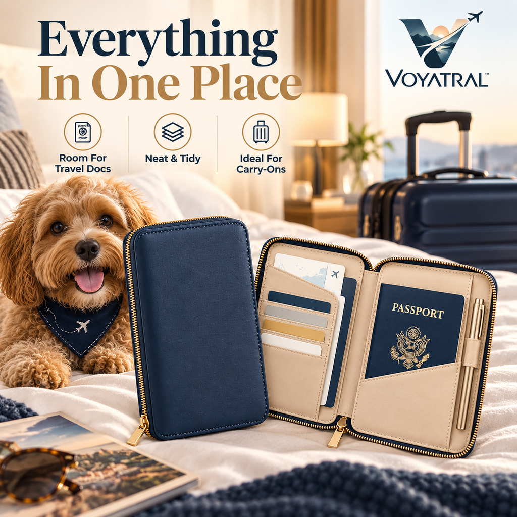 Voyatral™ Premium Passport Holder Travel Document Organizer