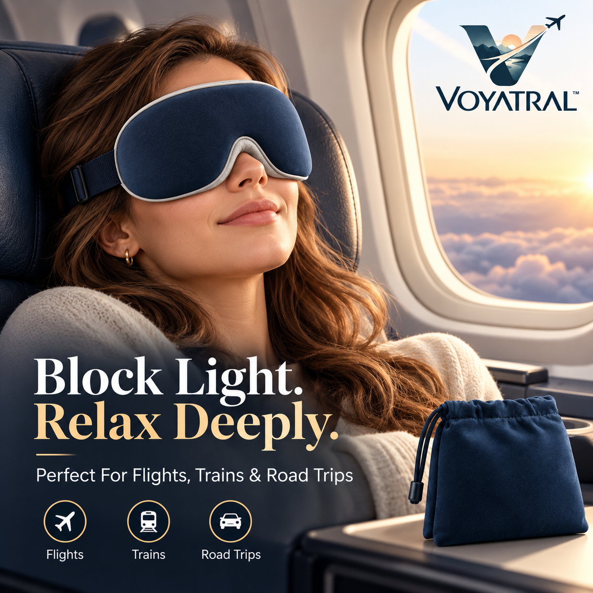 Voyatral™ Sleep Mask for Travel and Relaxation