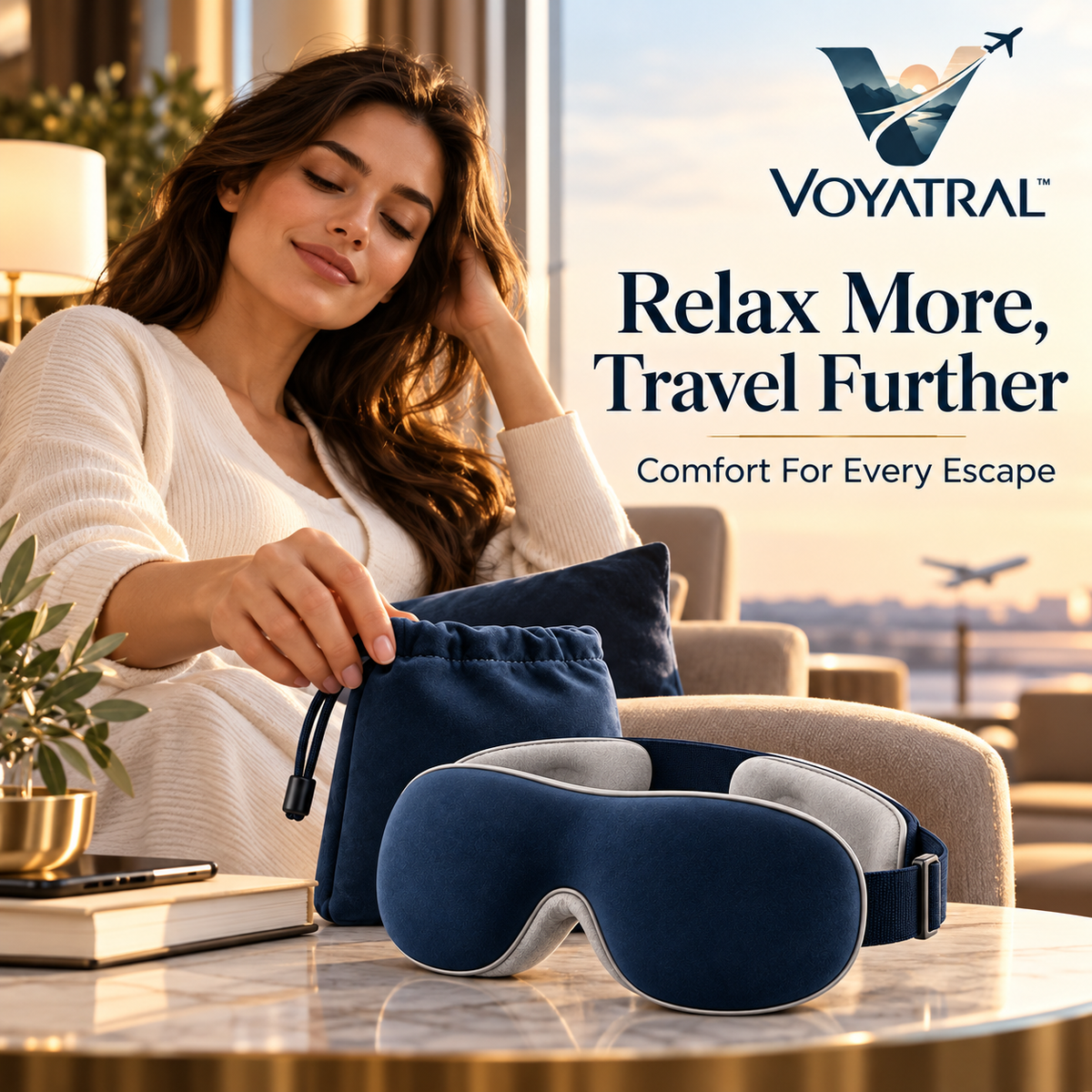 Voyatral™ Sleep Mask for Travel and Relaxation