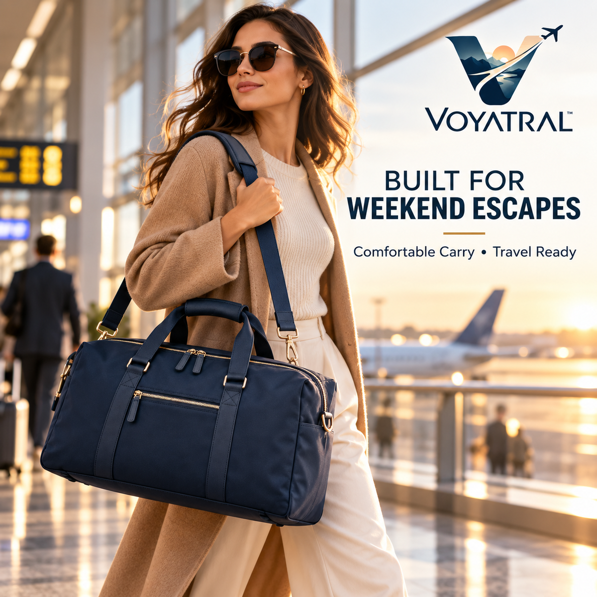 Voyatral™ Travel Duffel Bag for Weekend Trips and Adventures