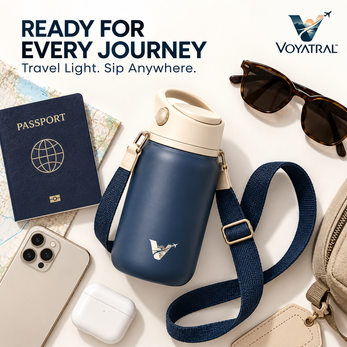 Voyatral™ Portable Water Bottle for Travel and Outdoor Activities