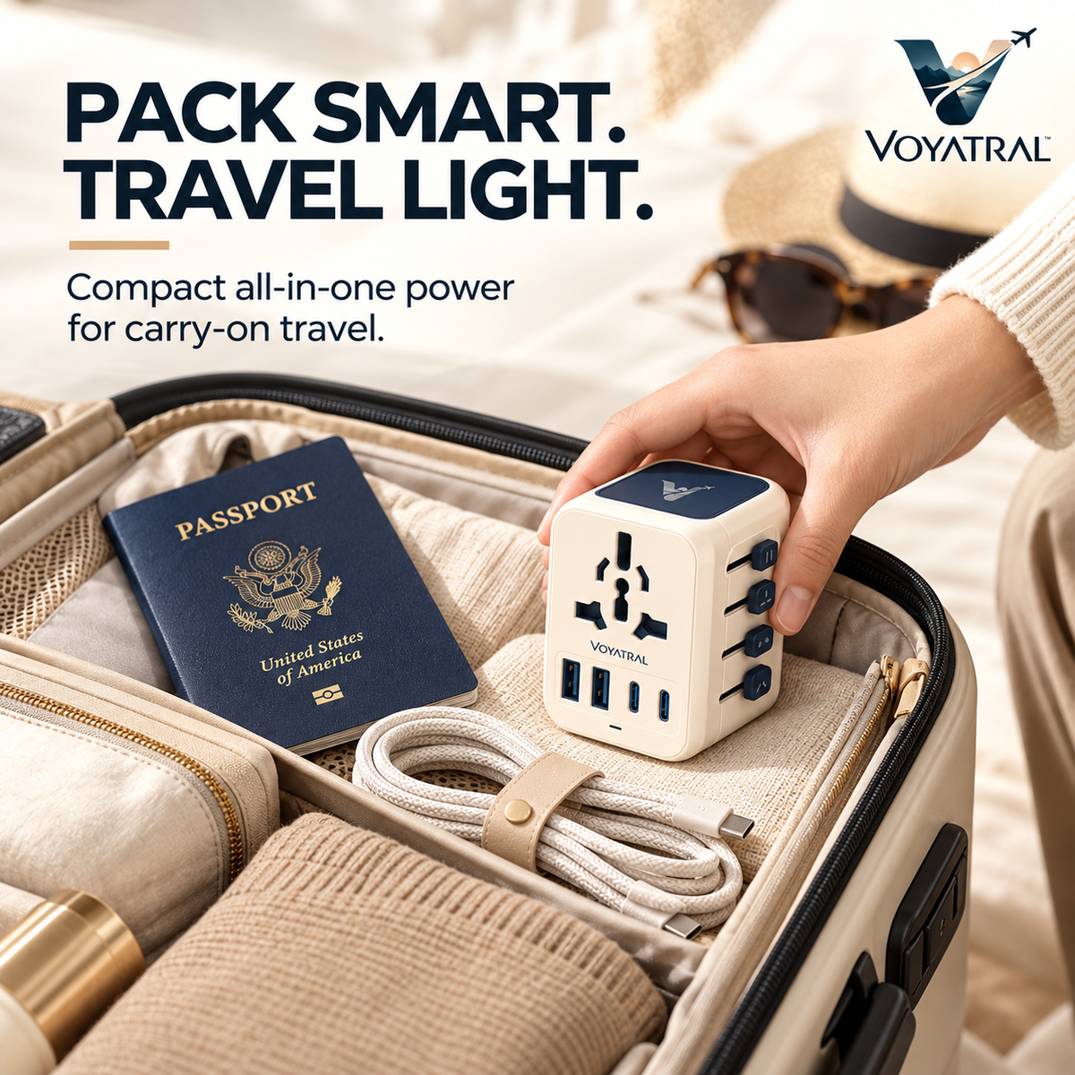 Voyatral™ Universal Travel Adapter for International Trips