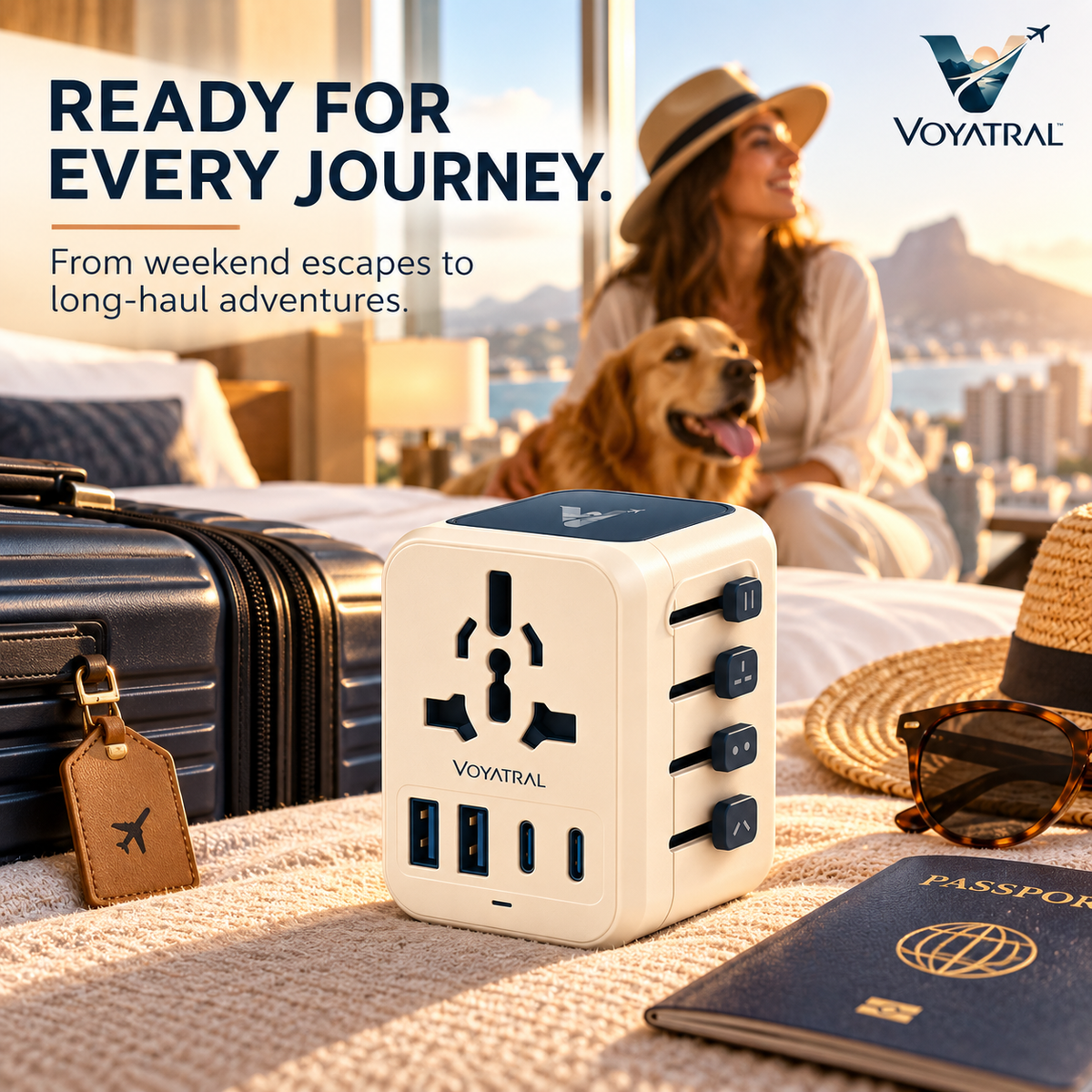 Voyatral™ Universal Travel Adapter for International Trips